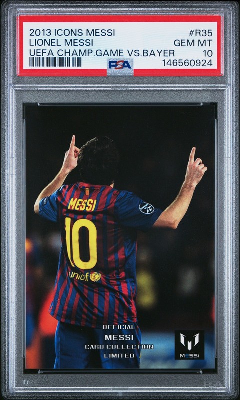 2013 ICONS MESSI LIMITED COLLECTION #R35 LIONEL MESSI PSA 10