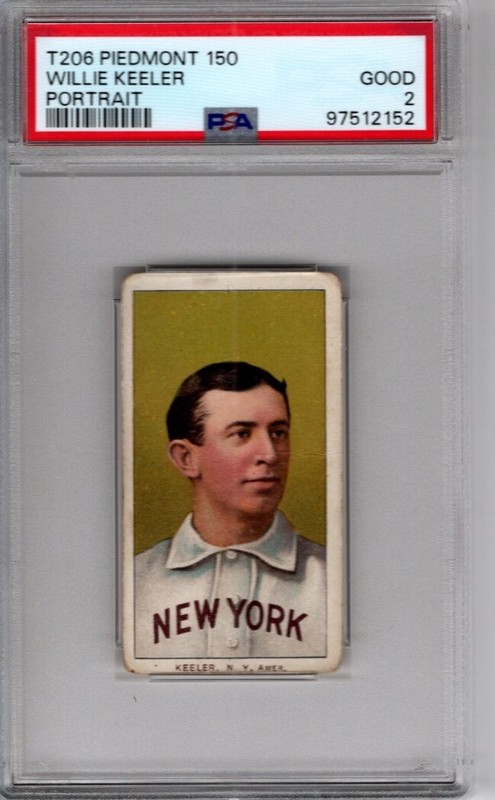T 206 PSA  Willie Keeler  Piedmont 150    PSA 2