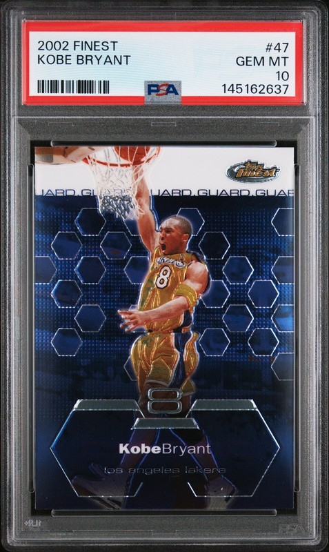 2002 TOPPS FINEST #47 KOBE BRYANT PSA 10