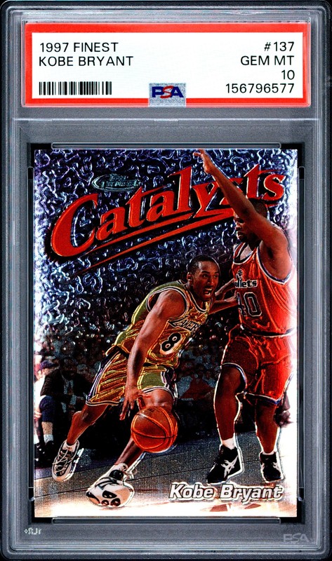 1997 TOPPS FINEST #137 KOBE BRYANT PSA 10