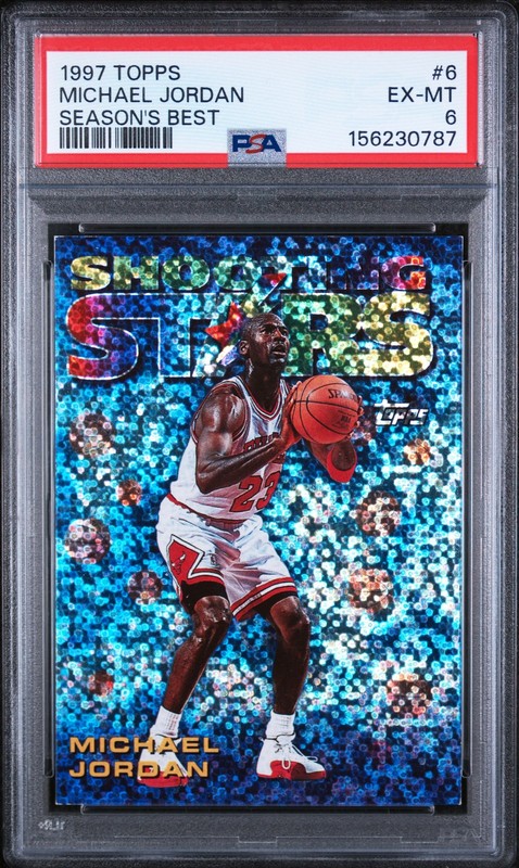 1997 TOPPS SEASON'S BEST #6 MICHAEL JORDAN PSA 6