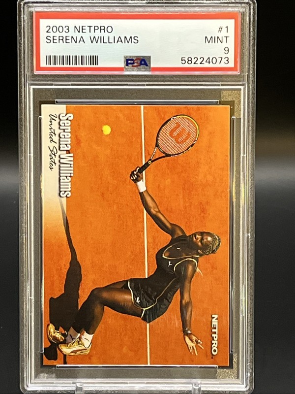 2003 NetPro Serena Williams RC #1 PSA 9 MINT view 2