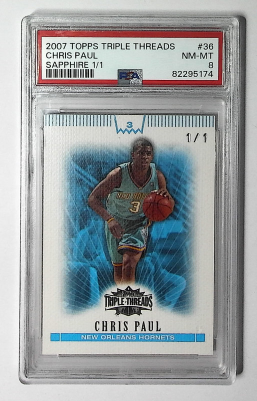 2007-08 Topps Triple Threads Chris Paul #36 SAPPHIRE 1/1 PSA 8 One of One