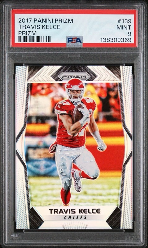 2017 Panini Prizm - Travis Kelce #139 Silver Prizm PSA 9