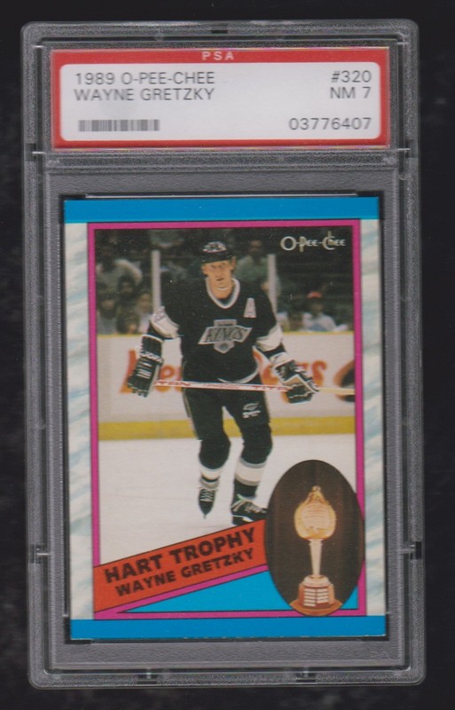 1989 OPC O PEE CHEE HOCKEY #320 WAYNE GRETZKY PSA 7 ** FREE SHIPPING **