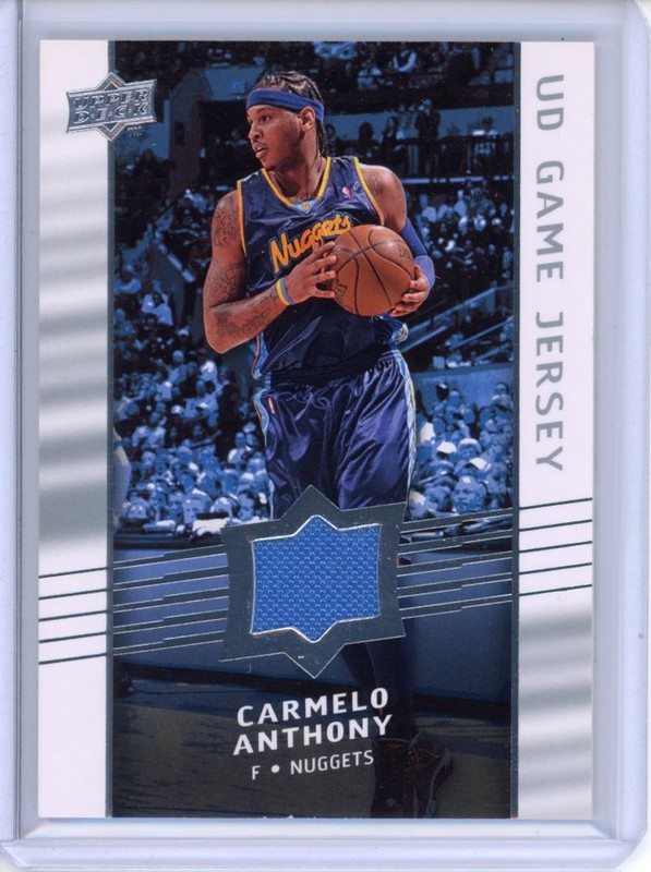 2008-09 Upper Deck #GA-CA Carmelo Anthony UD Game Jerseys