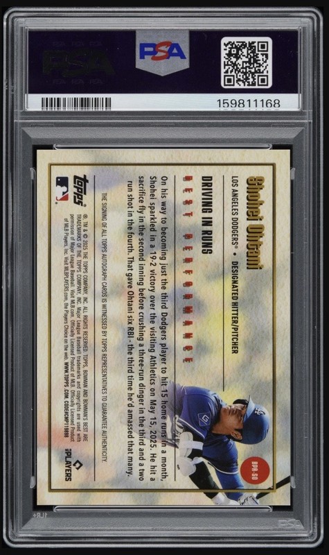 SHOHEI OHTANI PSA 10 2025 BOWMAN’S BEST  AUTO 17/25 JERSEY MATCH !!! view 2