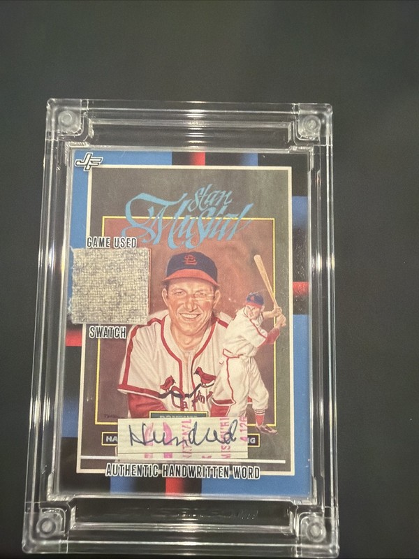 Stan Musial 2022 Jersey Fusion Game Used Swatch And Authentic Handwriting!