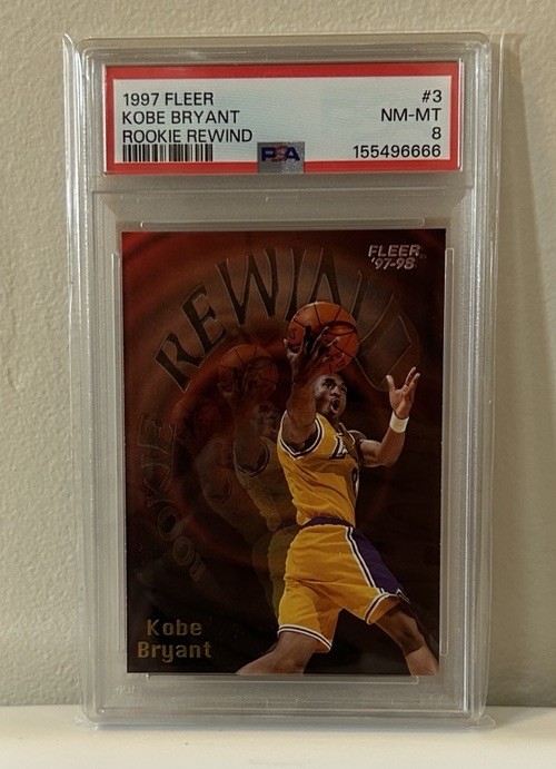 1997 Fleer Kobe Bryant Rookie Rewind PSA 8 NM-MT 🔥