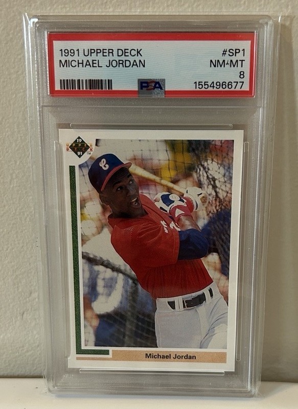 Michael Jordan 1991 Upper Deck SP1 PSA 8 Baseball Rookie RC 🔥 JUST GRADED!