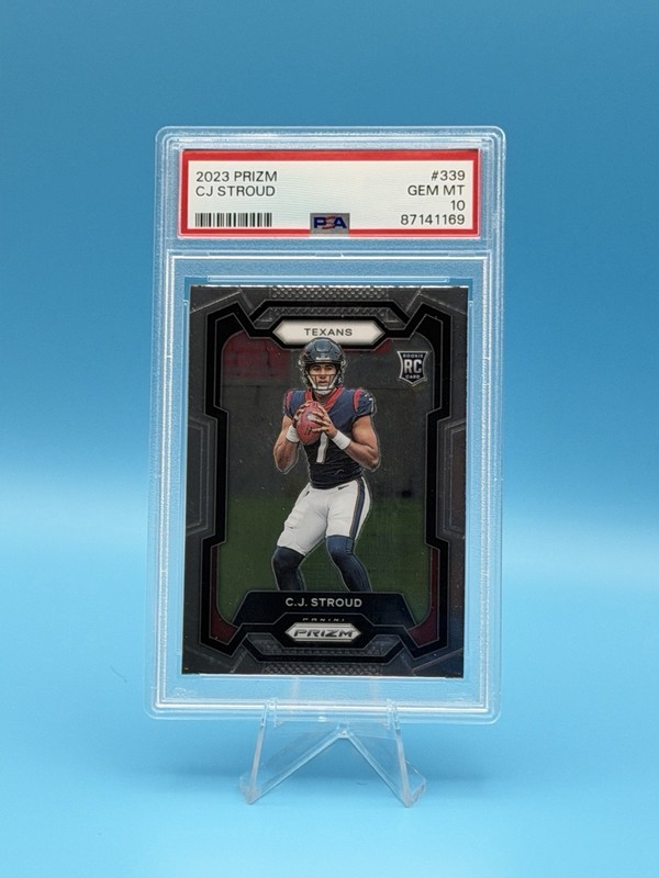 2023 Panini Prizm CJ Stroud Rookie RC Card #339 PSA 10 Houston Texans