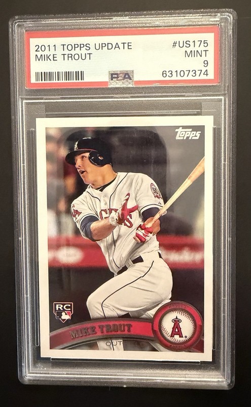 2011 Topps Update Series - Mike Trout #US175 (RC) PSA 9