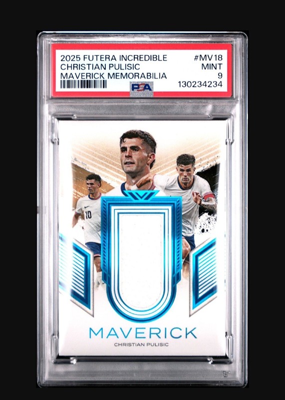 Christan Pulisic 2025 Futera Incredible Maverick Jersey Premium /9 USA