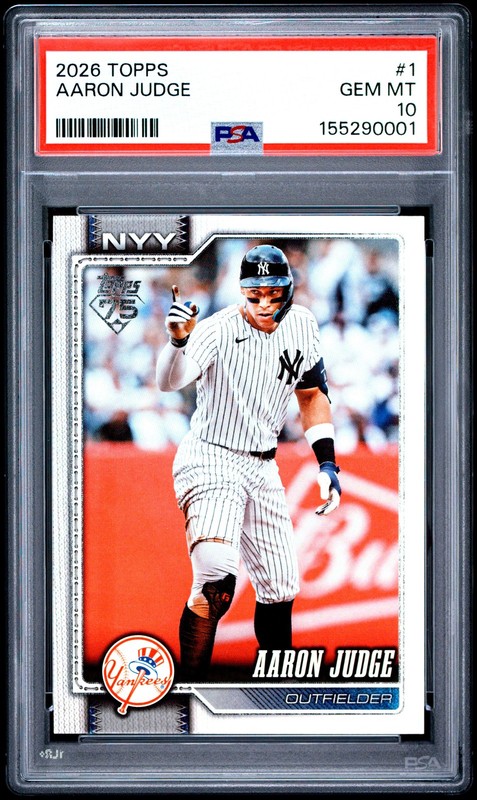 2026 TOPPS #1 AARON JUDGE PSA 10