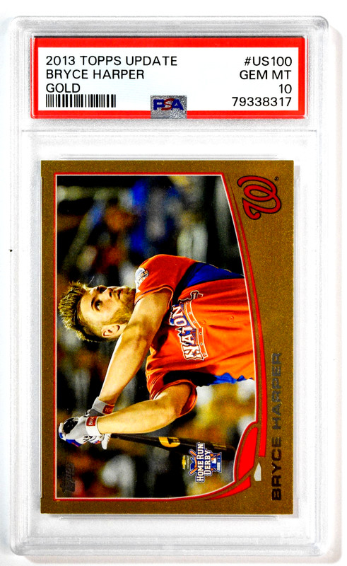 2013 Topps Update #US100 Bryce Harper Gold /2013 PSA 10 Gem Mint
