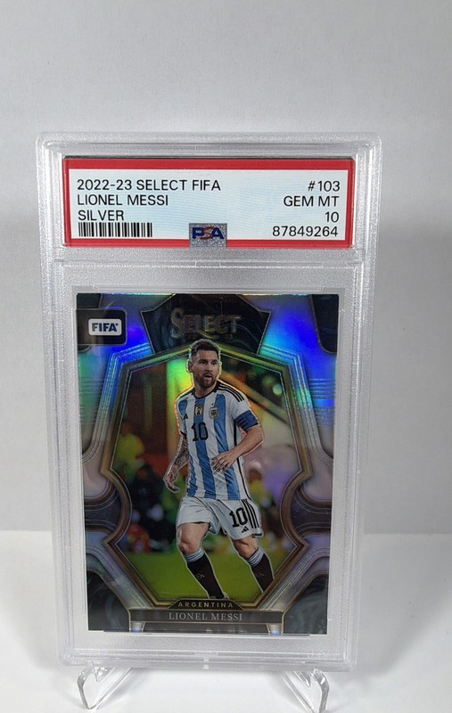 2022-23 Panini Select FIFA - Mezzanine Lionel Messi #103 Silver Prizm