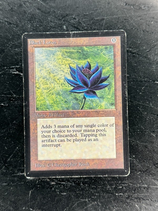1993 Magic the Gathering MtG - Limited Edition: Beta - Rare HP - Black Lotus