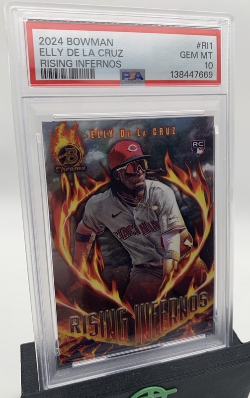 2024 Bowman Elly De La Cruz Rising Infernos RC PSA 10 Reds 