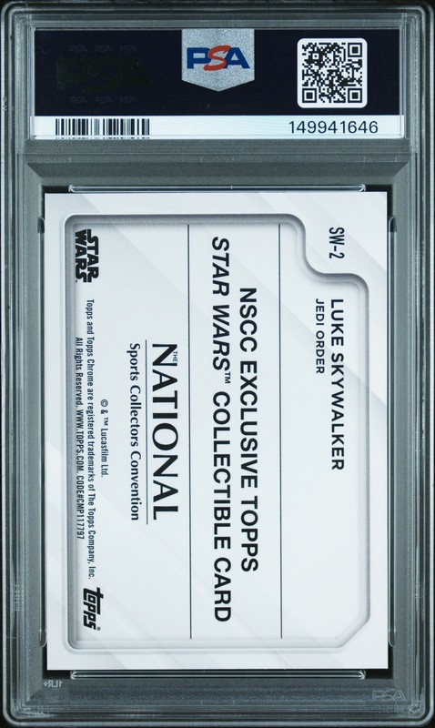 2025 #2 LUKE SKYWALKER PSA 10 view 2
