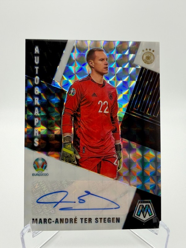 2021 Panini Mosaic UEFA Euro 2020 Marc-André ter Stegen Silver Autograph view 1