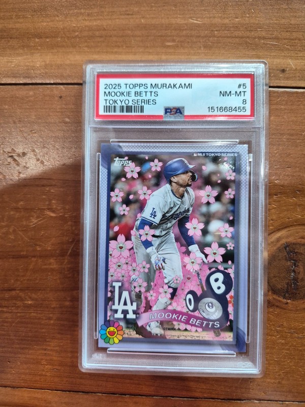 2025 Topps Murakami Mookie Betts Tokyo Series PSA 8 !! 🔥🔥 Los Angeles Dodgers
