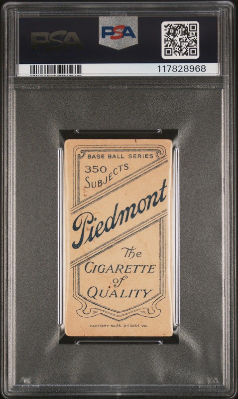 1909-11 T206 PIEDMONT 350 CHICAGO PAT MORAN PSA 2.5 view 2