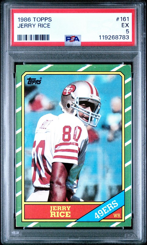 1986 TOPPS #161 JERRY RICE PSA 5