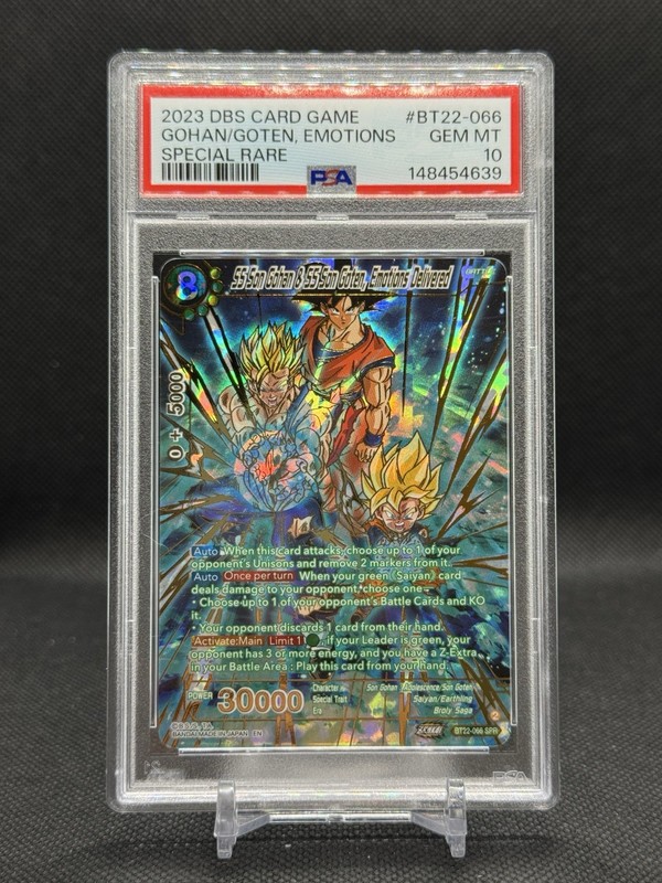 Dragon Ball Super SS Son Gohan & SS Son Goten Emotions Delivered BT22-066 PSA 10