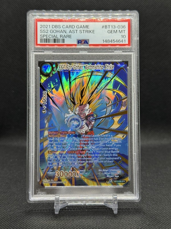 SS2 Son Gohan, Astonishing Strike BT13-036 SPR Dragon Ball Super DBS PSA 10
