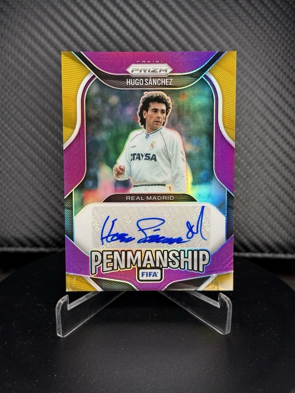 2025-26 Prizm FIFA HUGO SANCHEZ Penmanship Auto No.P-HS 09/10 Dorsal Match SSP