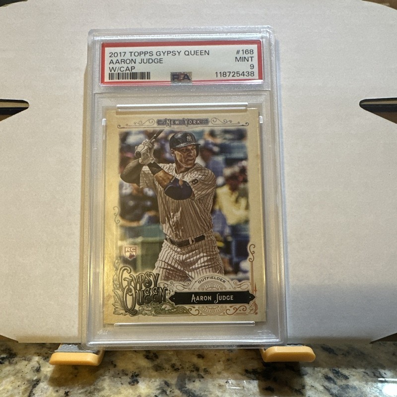 Topps 2017 Gypsy Queen Aaron Judge #168 RC New York Yankees PSA 9 view 2