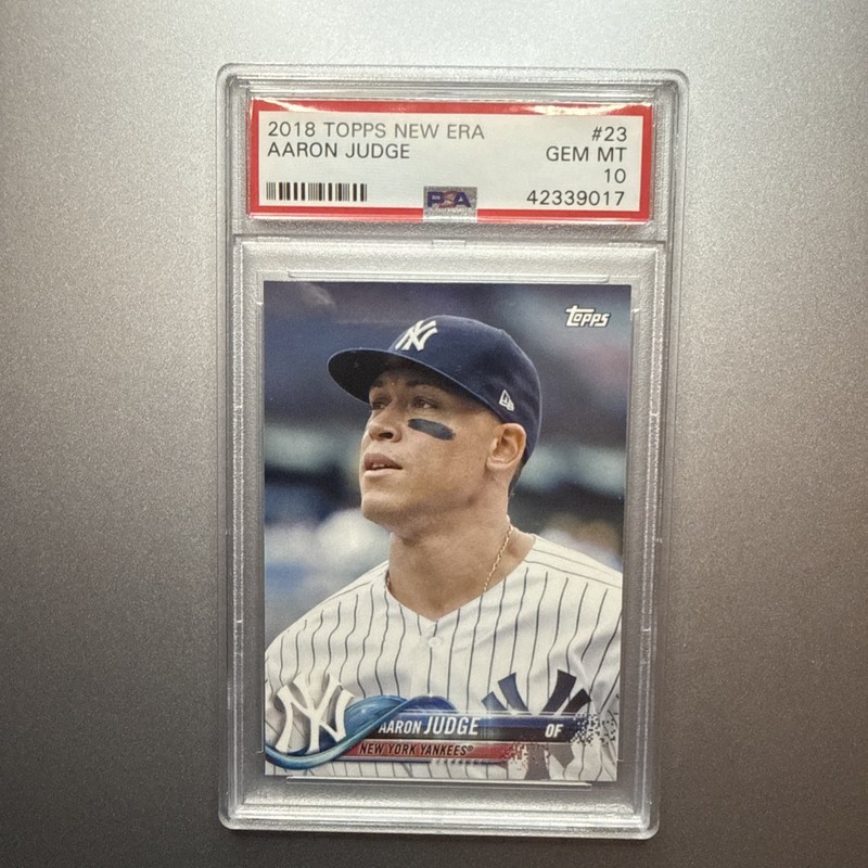 2018 Topps Aaron Judge #23 New Era PSA 10