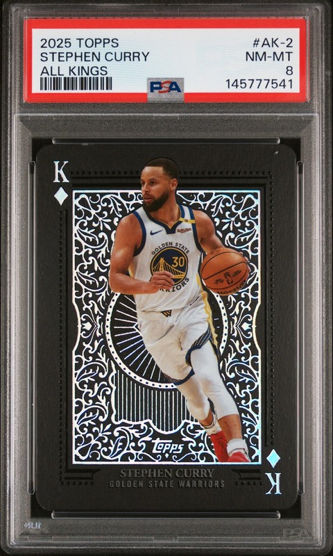 2025 TOPPS ALL KINGS #AK-2 STEPHEN CURRY PSA 8