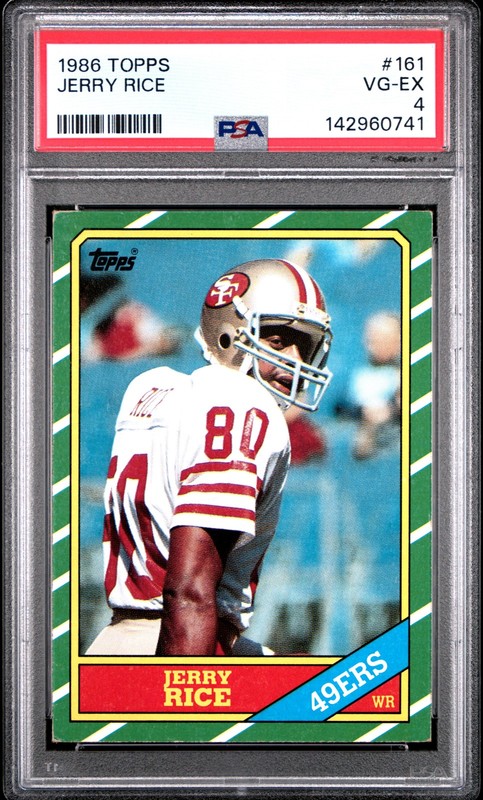 1986 TOPPS #161 JERRY RICE PSA 4