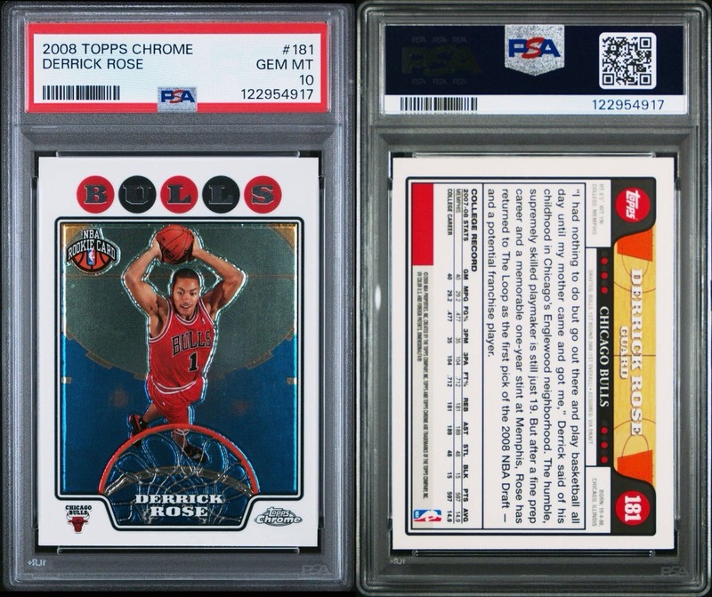 2008-09 Topps Chrome - Derrick Rose #181 (RC) PSA 10