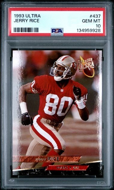 1993 Fleer Ultra #437 Jerry Rice Card PSA 10 RARE Pop 22 HOF San Francisco 49ers