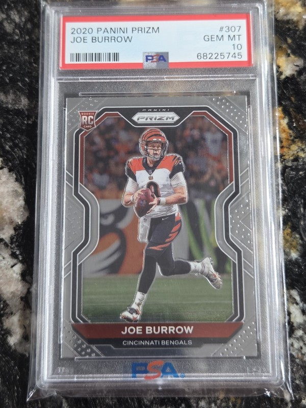 2020 Joe Burrow RC #307 Panini Prizm PSA 10 Gem Mint!