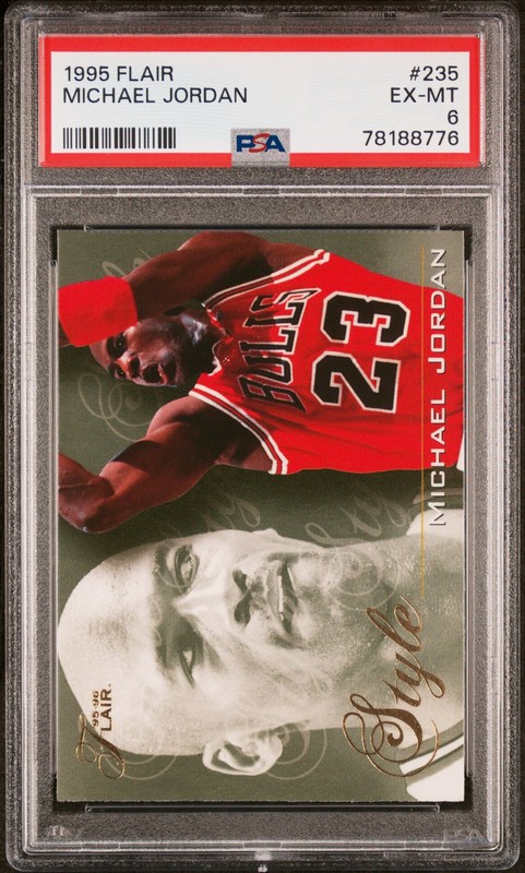 1995 FLAIR #235 MICHAEL JORDAN PSA 6