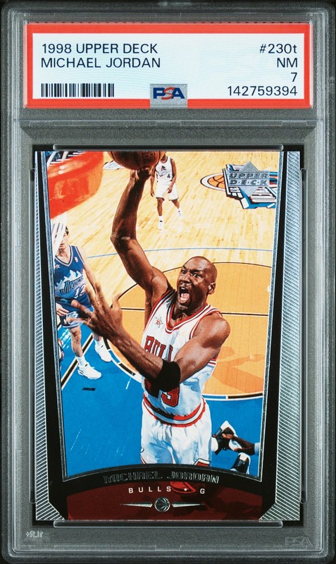 1998 UD #230T MICHAEL JORDAN PSA 7