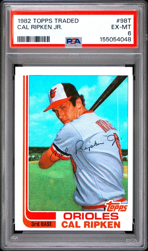 1982 TOPPS TRADED #98T CAL RIPKEN JR. ROOKIE RC PSA 6