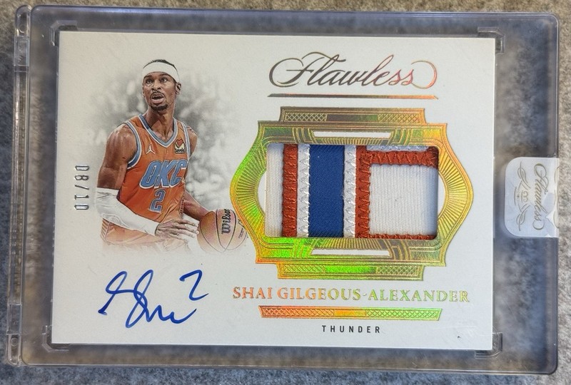 2024 Flawless Shai Gilgeous-Alexander Horizontal Patch auto Gold /10 Sealed