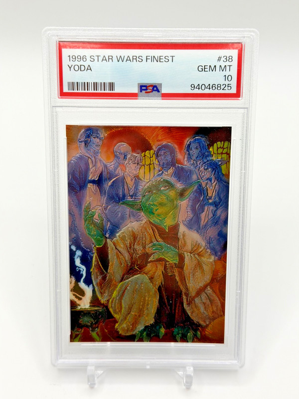 1996 TOPPS FINEST STAR WARS #38 YODA  PSA 10 GEM MINT VINTAGE