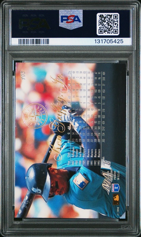 1994 FLAIR #103 KEN GRIFFEY JR. PSA 10 view 2
