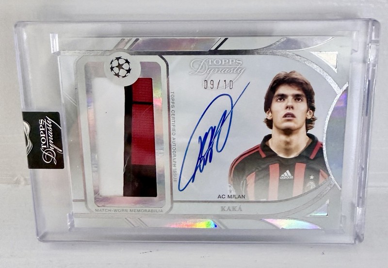 Kaka 09/10 Patch Auto 2024-2025 Topps Dynasty UEFA Soccer Card