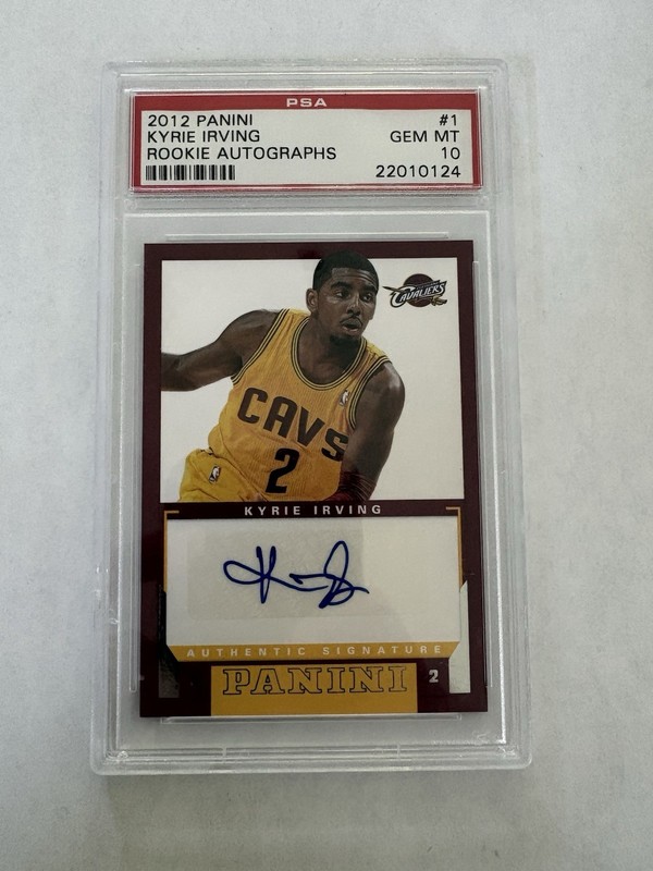 2012-13 PANINI ROOKIE AUTOS #1 KYRIE IRVING RC AUTOGRAPH PSA 10 GEM MINT POP 4