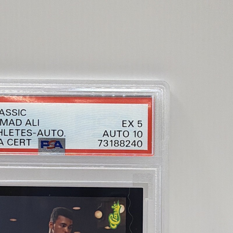 1992 Classic MUHAMMAD ALI AUTOGRAPHED World Class Athletes PSA AUTO 10/PSA 5 view 2