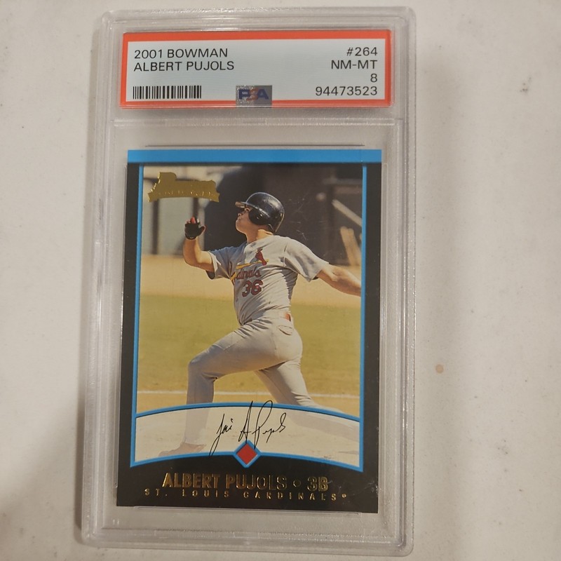 2001 Bowman Albert Pujols #264 PSA 8