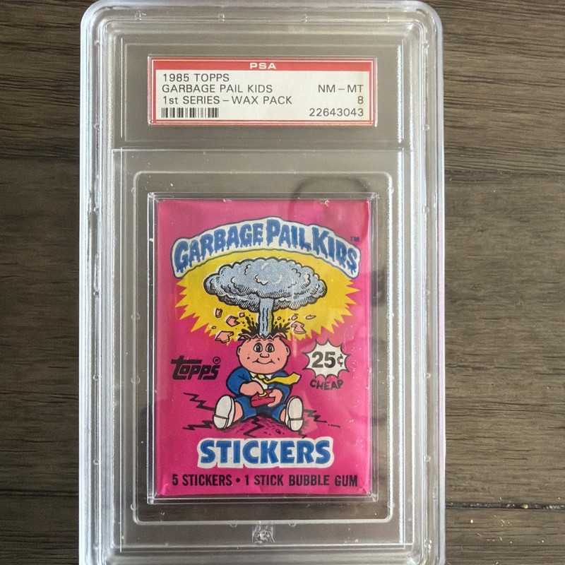 1985 Garbage Pail Kids Sealed Wax Pack PSA 8 1st Series 1 GPK Unopened Adam Bomb