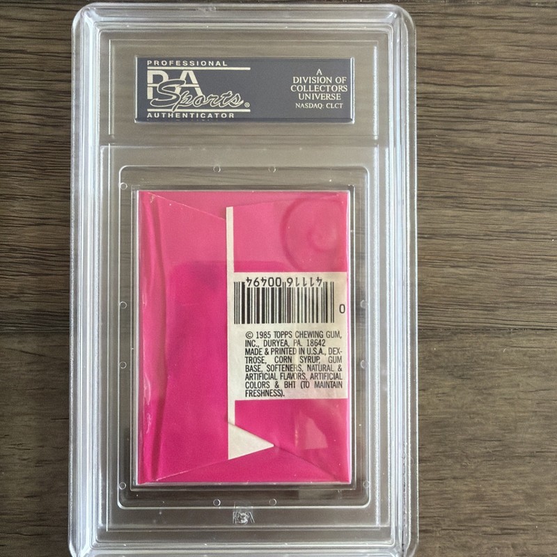 1985 Garbage Pail Kids Sealed Wax Pack PSA 8 1st Series 1 GPK Unopened Adam Bomb view 2