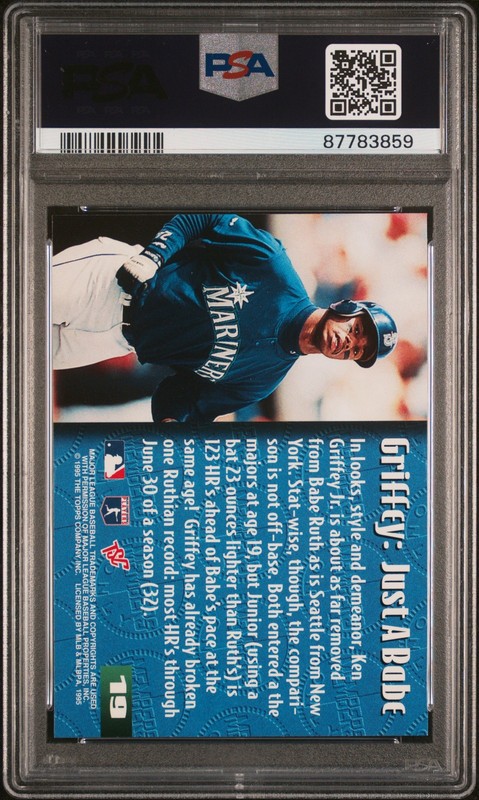 1995 STADIUM CLUB MEMBERS ONLY 50 #19 KEN GRIFFEY JR. PSA 10 view 2